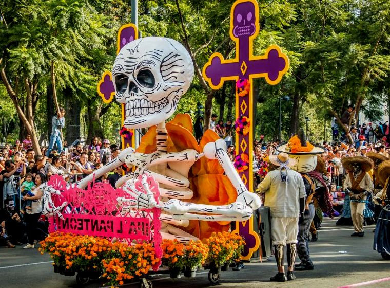 Rota do Desfile do Dia dos Mortos na Cidade do México