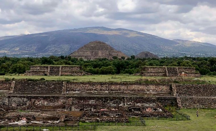 Ruínas de Teotihuacan na Cidade do México
