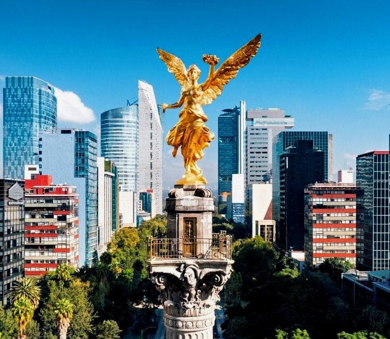 anjo da independência estátua do anjo dourado na cidade do méxico