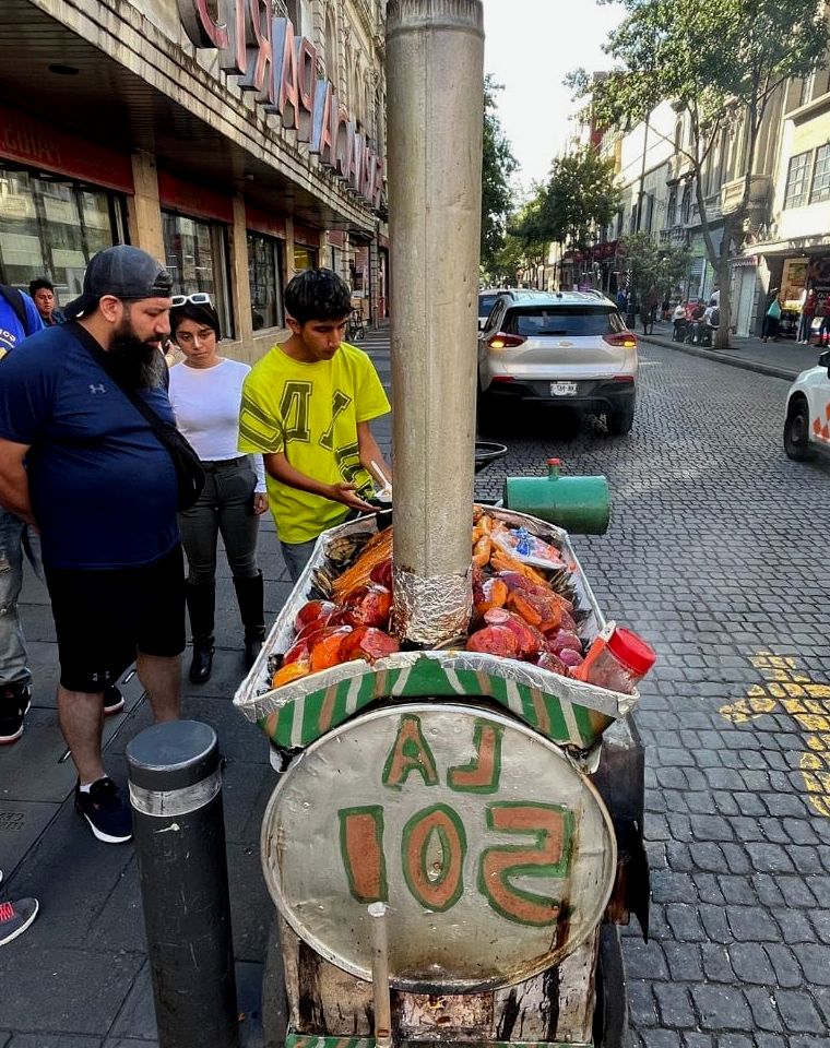 camotes comidas de rua do México