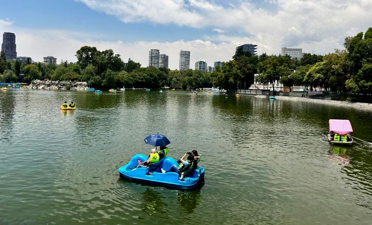 Passeio de pedalinho no Lago Chapultepec