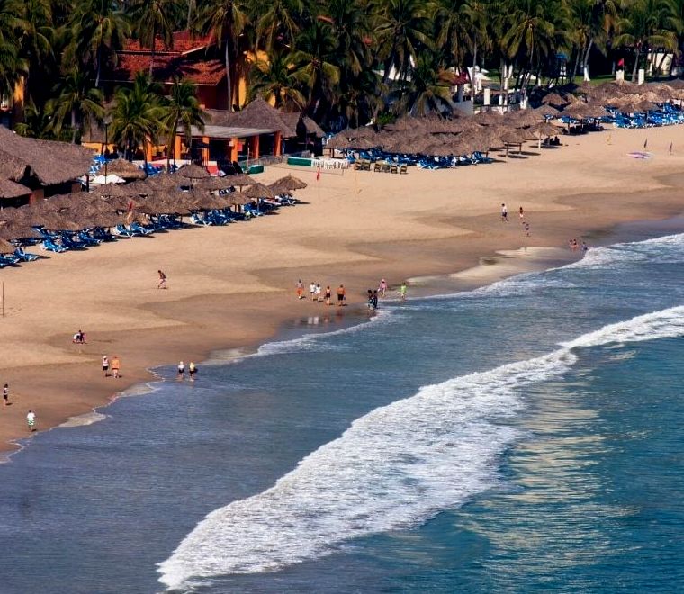 praia em ixtapa guerrero México no Oceano Pacífico