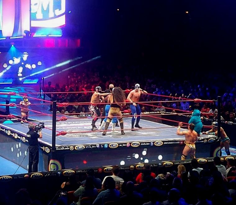 luta de luta livre mexicana de lucha libre na cidade do México na arena México