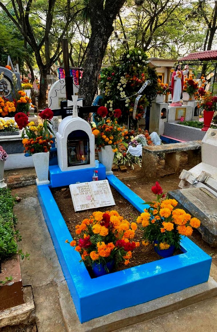 cemitério para o dia dos mortos na cidade do México